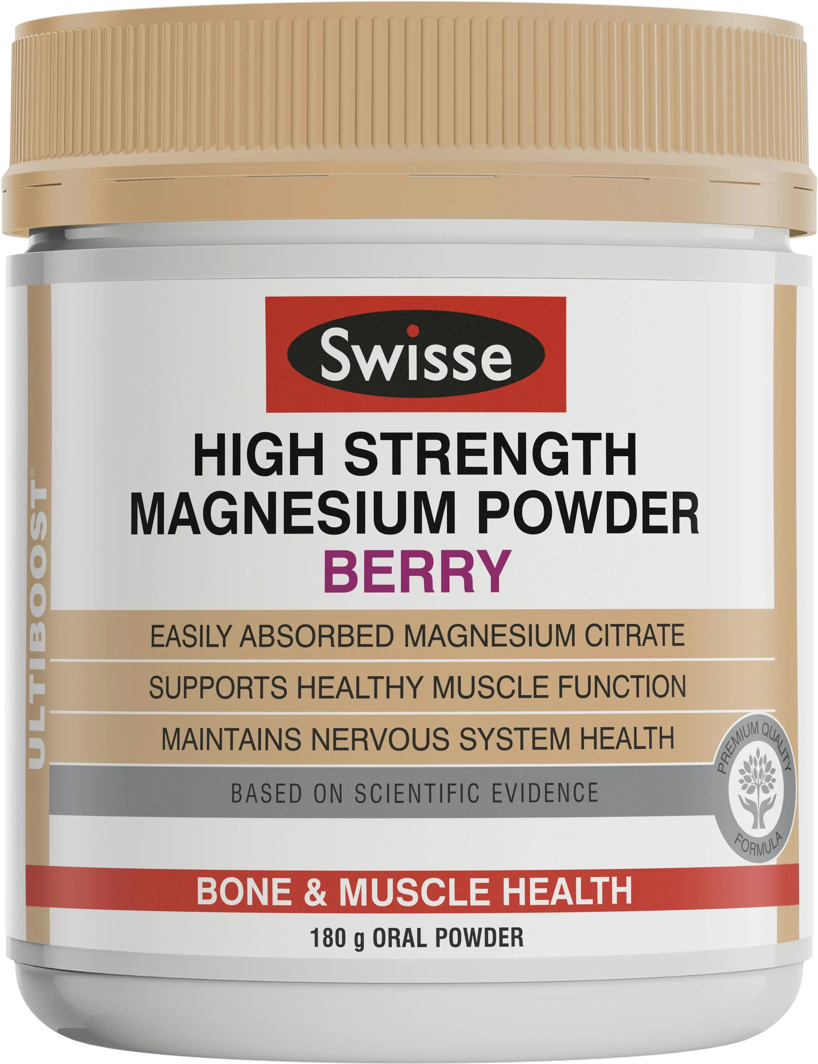 Swisse Ultiboost High Strength Magnesium Powder Berry 180G