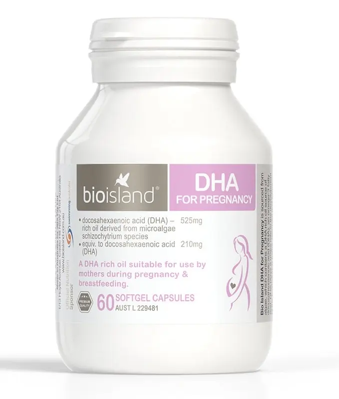 Bio Island DHA For Pregnancy 60 Capsules