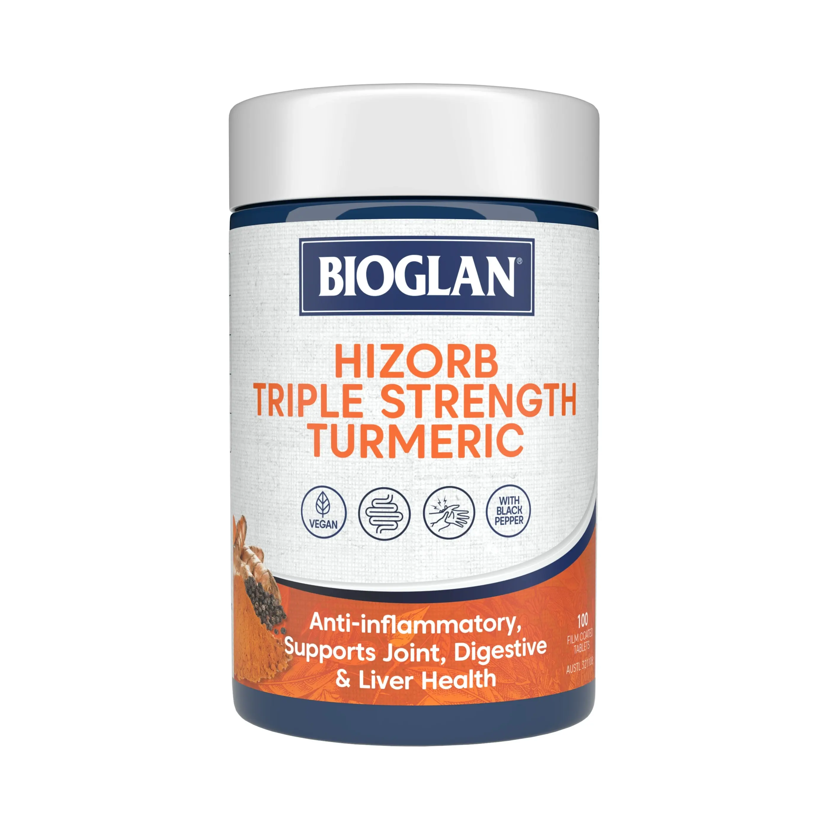 Bioglan Hi-Zorb Tripple Strenght Turmeric 100S