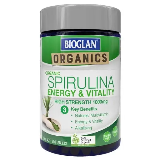 Bioglan Organics Spirulina 1000mg 200s