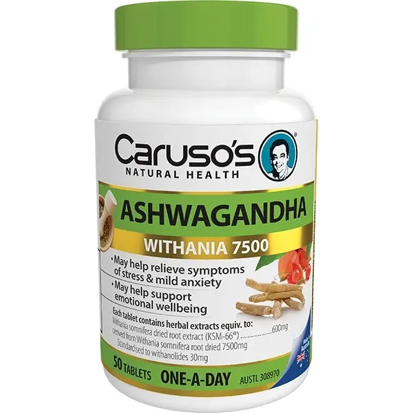 Caruso's Ashwagandha 50 Tabs