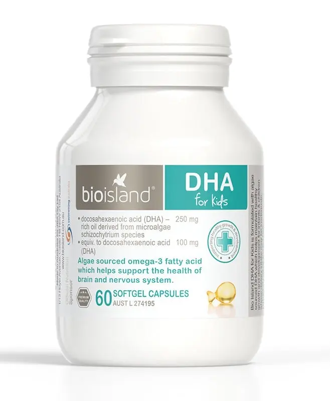 Bio Island DHA for Kids 60 Softgel Capsules