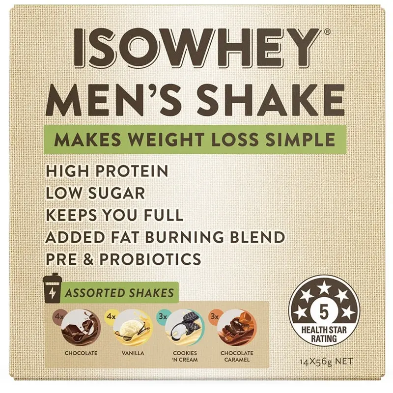 IsoWhey Men's Shake Assorted 14X56g