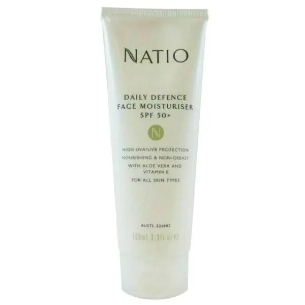 Natio Daily Defence Face Moisturiser Spf 50+ 100ml