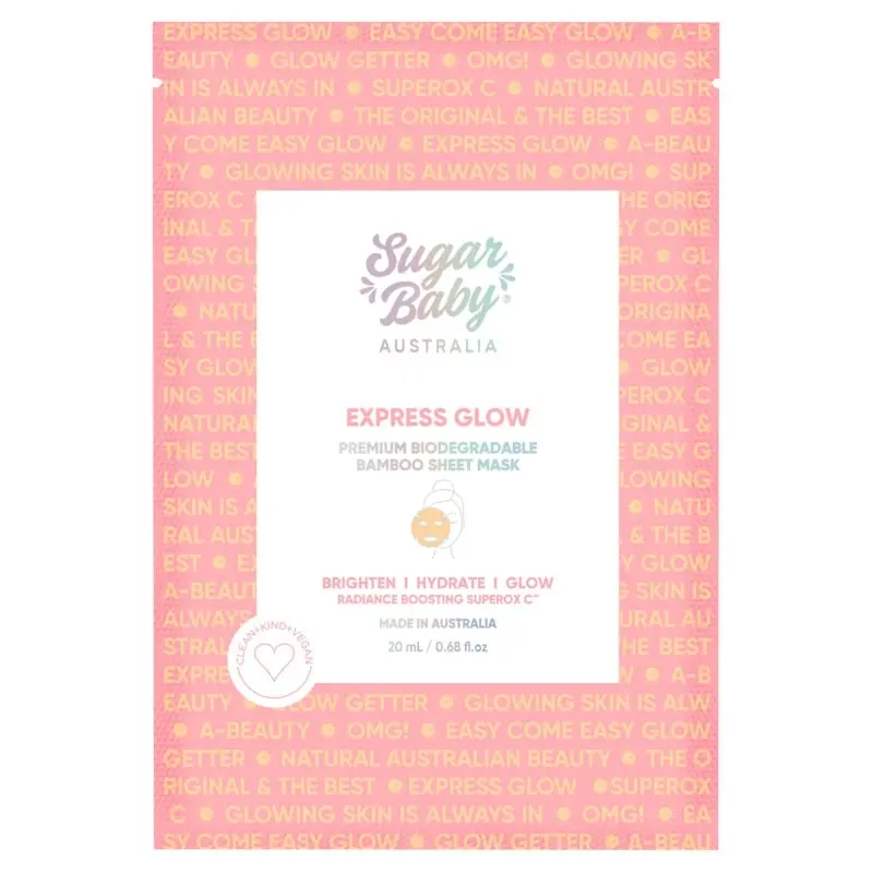 Sugar Baby Express Glow Single Sheet Mask 20ml