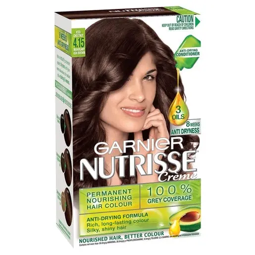 Garnier Nutrisse Haircolour 4.15 Mahog Ash Brown