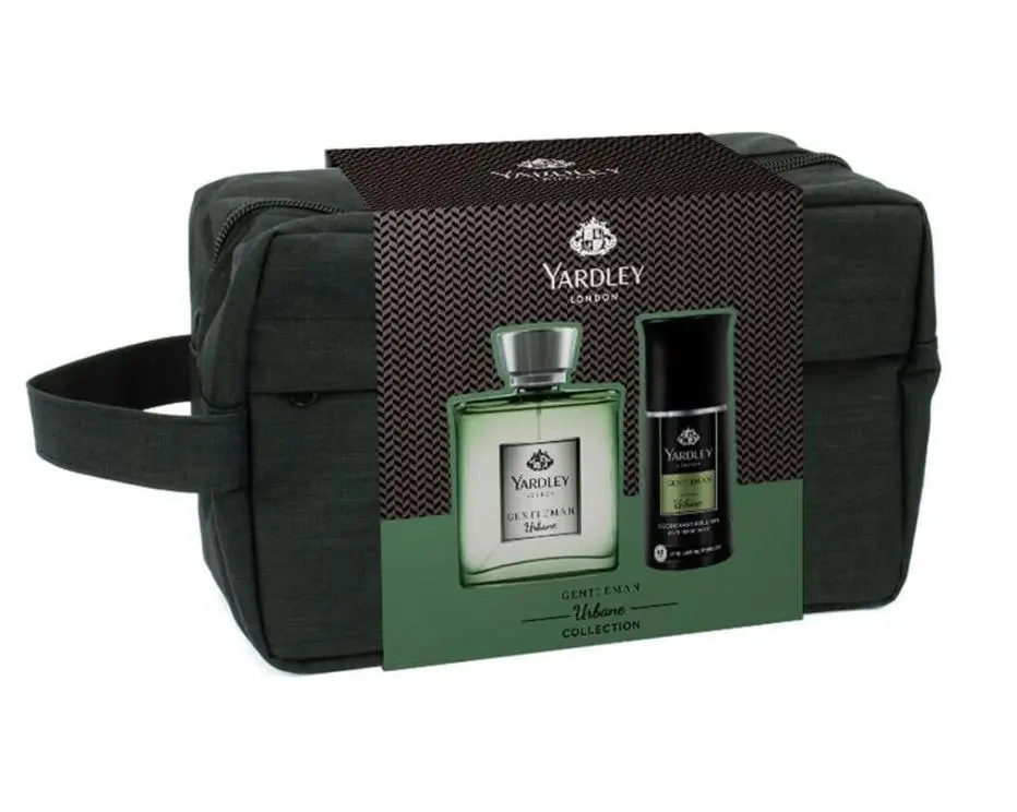 Yardley Mens Wetpack Urbane Gift Set 100Ml Edp,50ml roll on