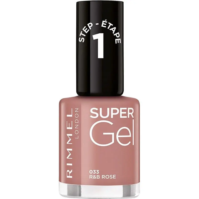 Rimmel 12ml Super Gel Nail Polish Step 1 033 R&B Rose