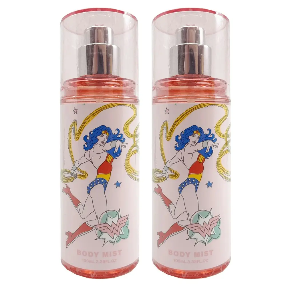 2PK Wonder Woman 100ml Body Mist Pleasant Fragrance Spray Bottle Perfume Kids 6+