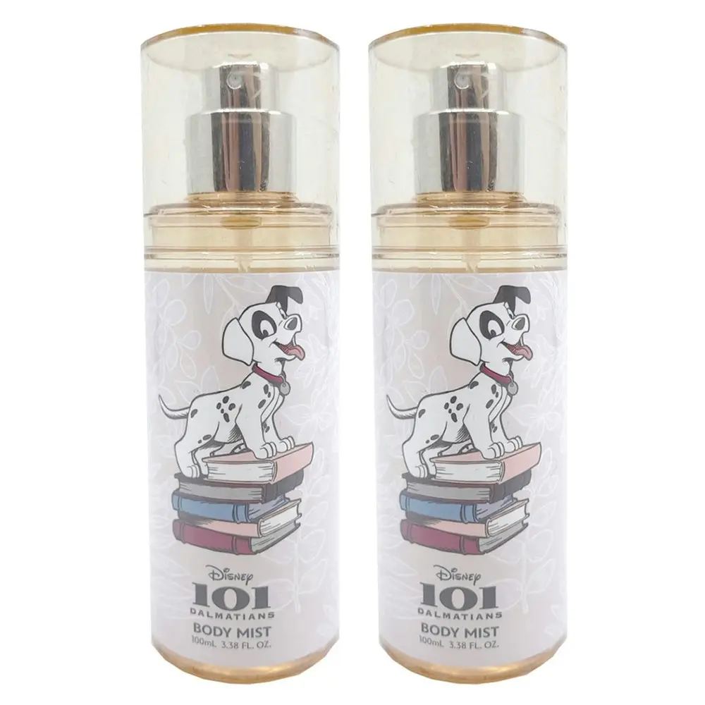 2PK 101 Dalmatians 100ml Body Mist Perfume Fragrance/Perfume Soft Scent Kids 6y+