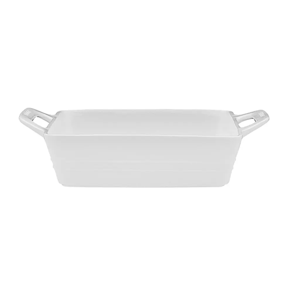 Ecology Signature 30cm Porcelain Square Baker Dish Oven Bakeware Tray White