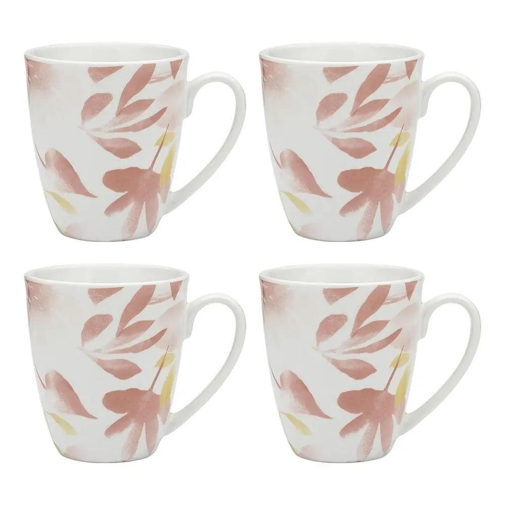 4pc Porto Botany Floral Mugs Porcelain Tea/Coffee Drinking Cup Tableware 280ml