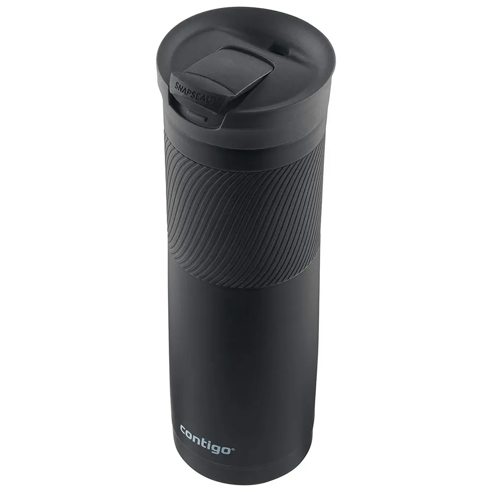 Contigo 709ml Bryon Snapseal Vacuum Insulated Travel Drink Mug Matte Black