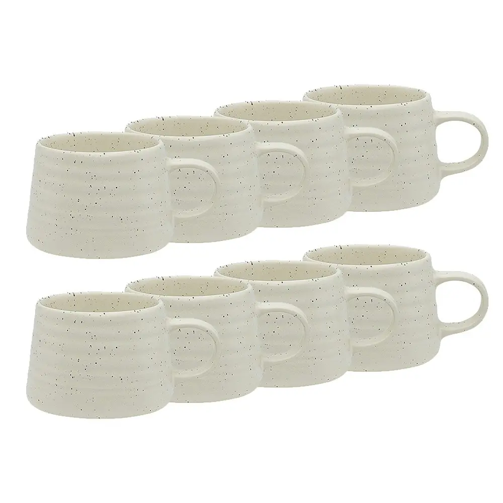 8x Ecology Ottawa Calico 85ml Espresso Coffee Cup Macchiato Stoneware Drink Mug