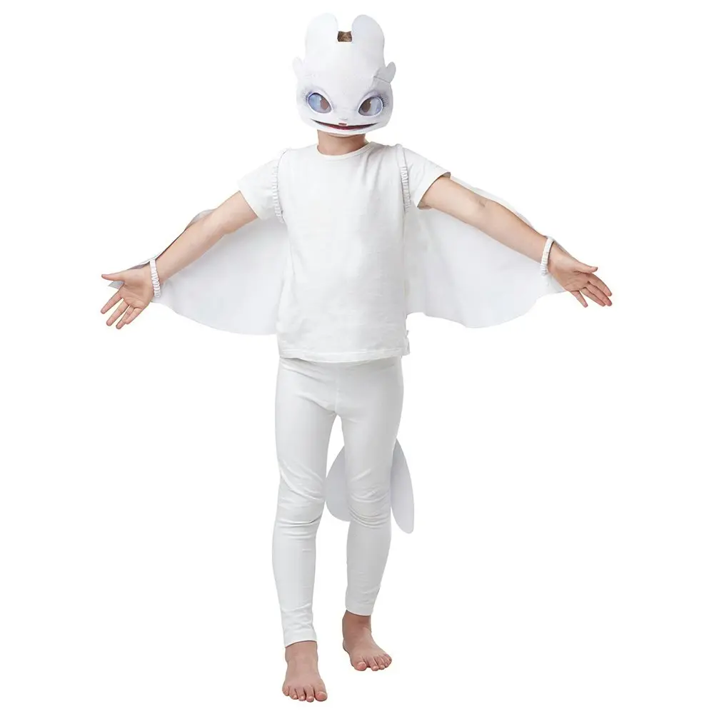 Light Fury Dragon Glow In The Dark Kids/Children Costumes Accessory Set White