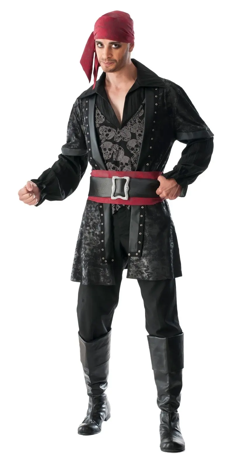 Rubies Black Beard Pirate Scary Adult Mens Fancy Dress Up Party Costume Size STD