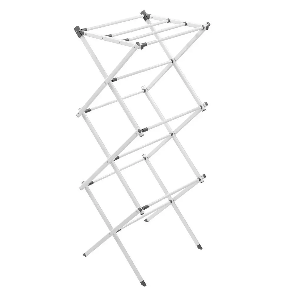 Boxsweden 3 Tier Extendable Free Standing Clothes Dryer/Horse White 75x38x100cm