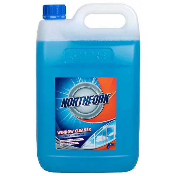 Northfork 5L Window & Glass Mirror/Windscreen Liquid Cleaner Streak-Free Shine