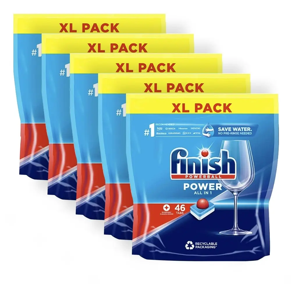 Finish 230 x Powerball All-in-1 Dishwashing Tablet Pods - Regular (5 x 46 Pack)