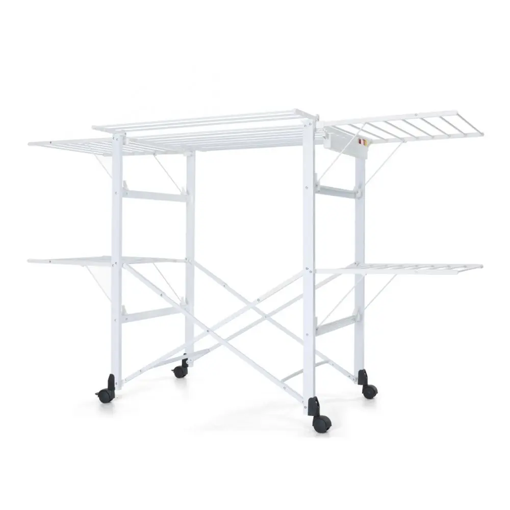 Foppapedretti Gulliver Aluminium Freestanding Clothing Rack/Airer 105x174cm WHT