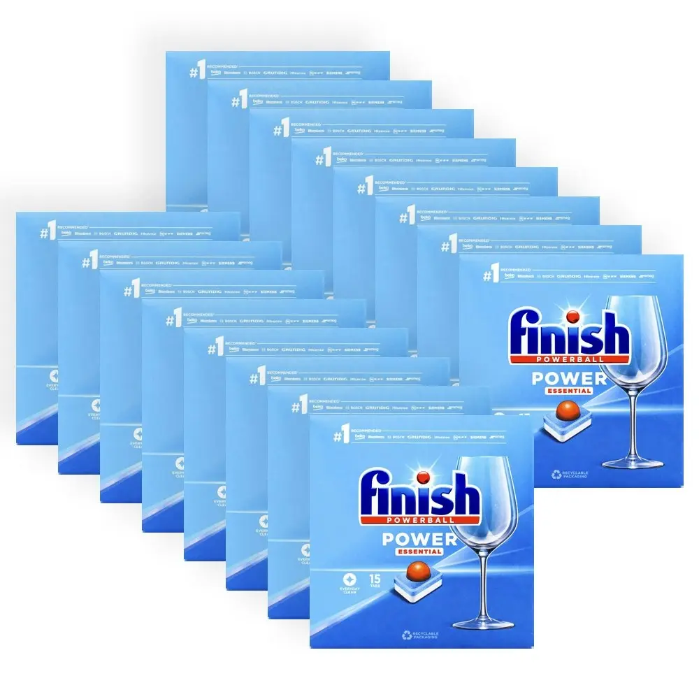 Finish 240 x Powerball Power Essential Dishwashing Tablets (16 x 15 Pack)