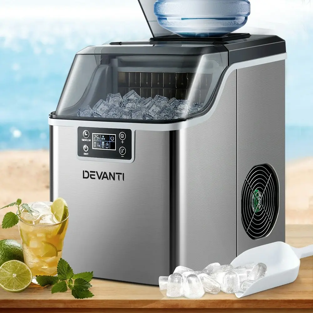 Devanti 20kg Ice Maker Machine Stainless Steel