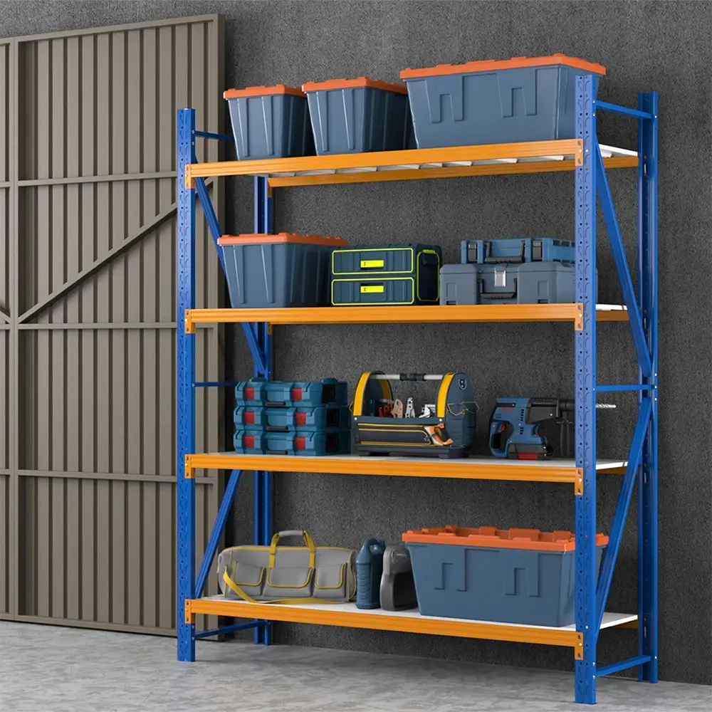 Giantz 2.4Mx2M Garage Shelving Warehouse Rack Pallet Racking Storage Shelf Blue