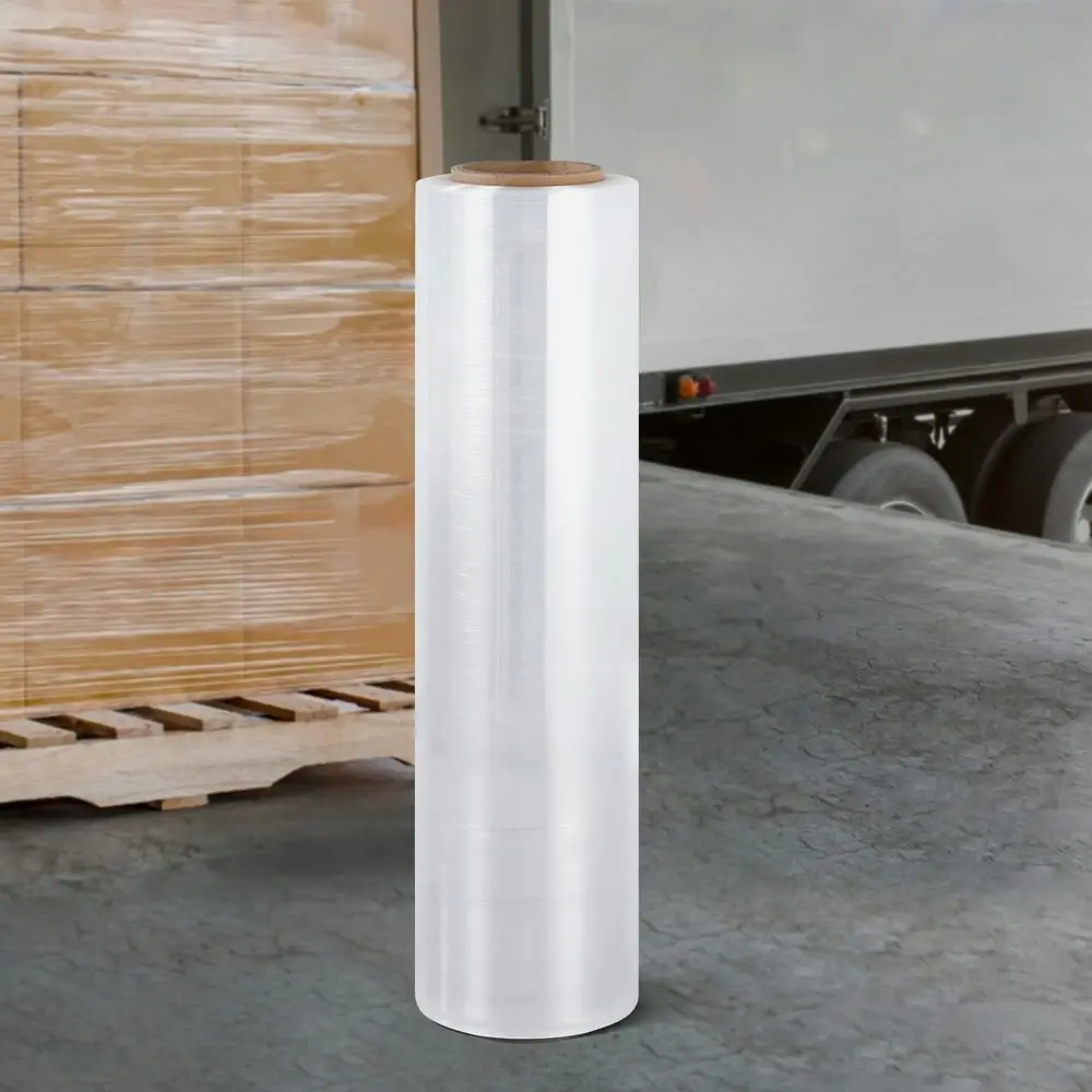 500mm x 400m Stretch Film Pallet Shrink Wrap 1 Roll Package Use Plastic Clear