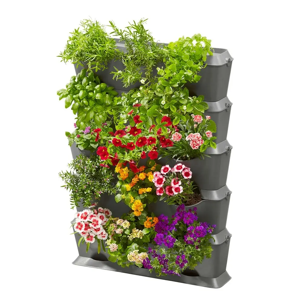 Gardena 13151-20 Balcony Vertical Planter Box With Irrigation Watering Set