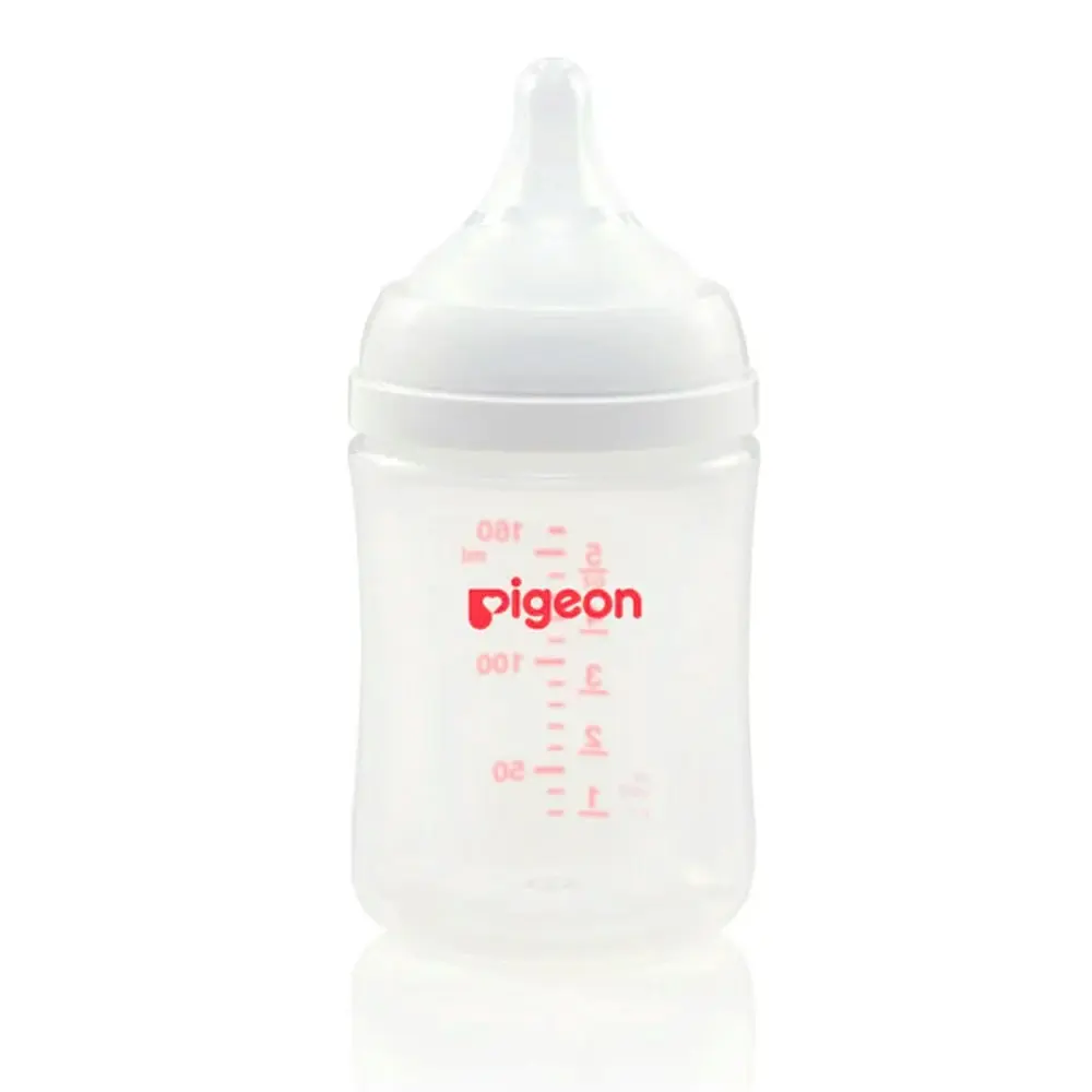 PIGEON Softouch lll PP 160ml Wide Neck Baby/Newborn Breastfeeding Bottle 0m+