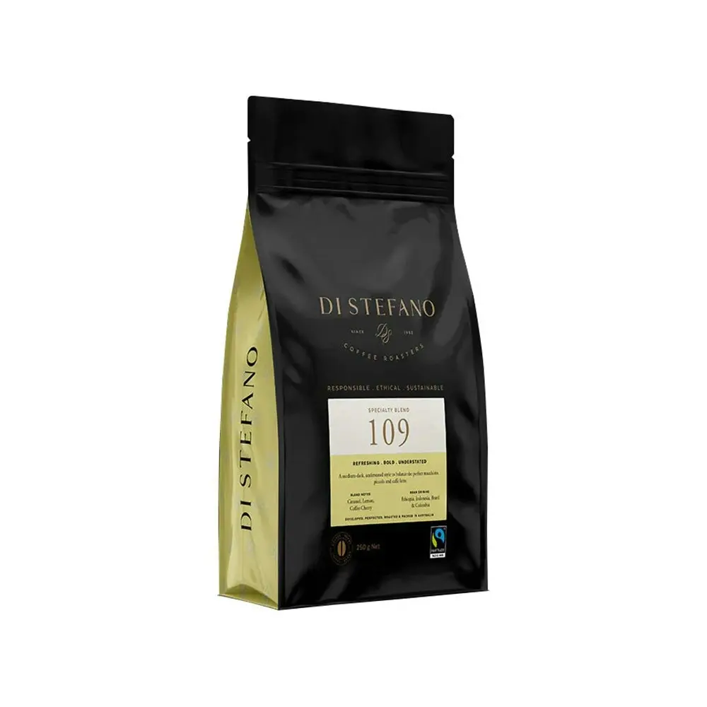 Di Stefano Medium To Dark Roast Black Coffee Beans 109 Speciality Blend 250g