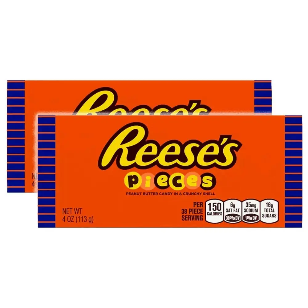 2x Hershey Reeses Peanut Butter Crisp Pieces Shell Candy/Lolly/Sweet Snack 113g