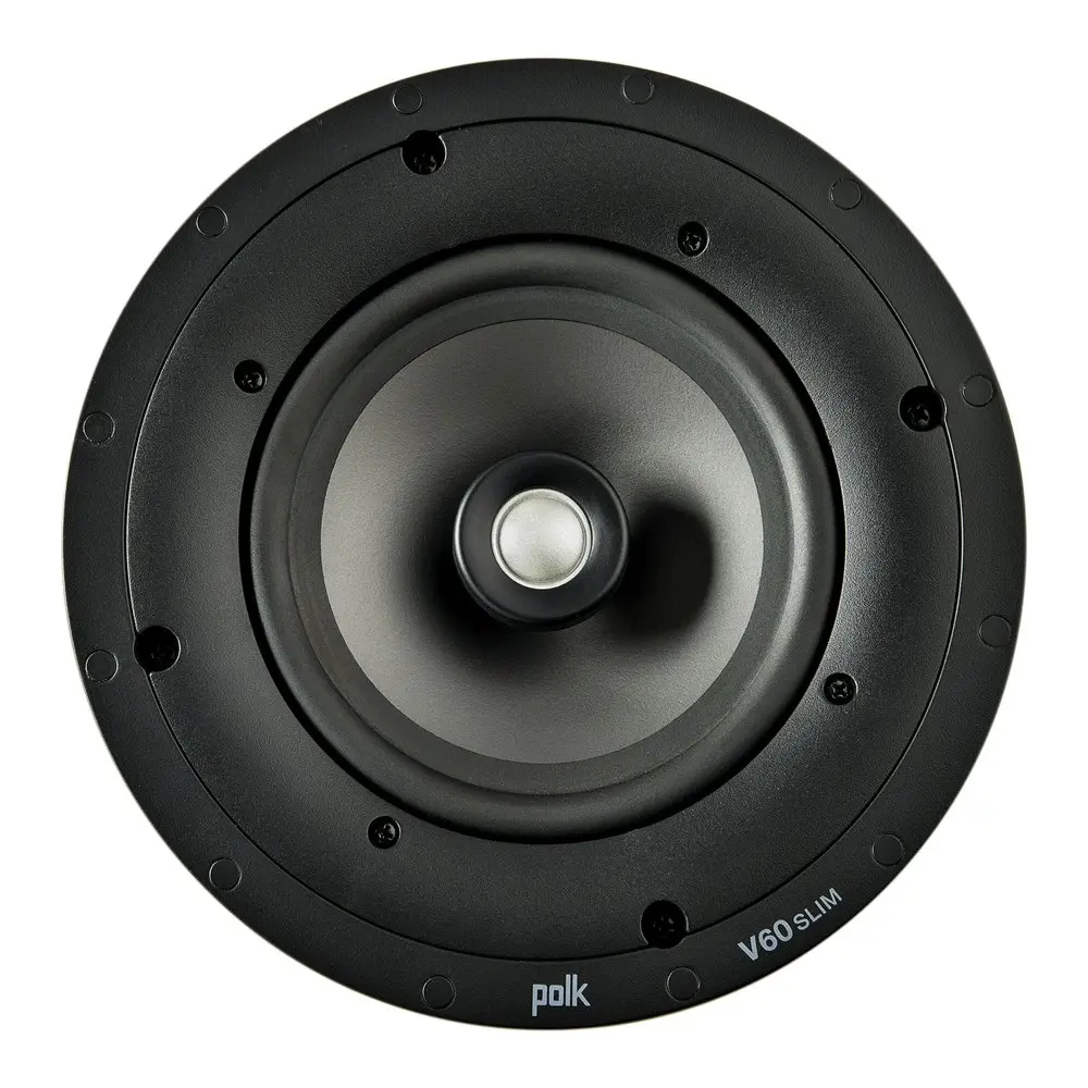 Polk Home Audio AW4060-A V60 Slim In Ceiling Speaker Black Entertainment/Sound