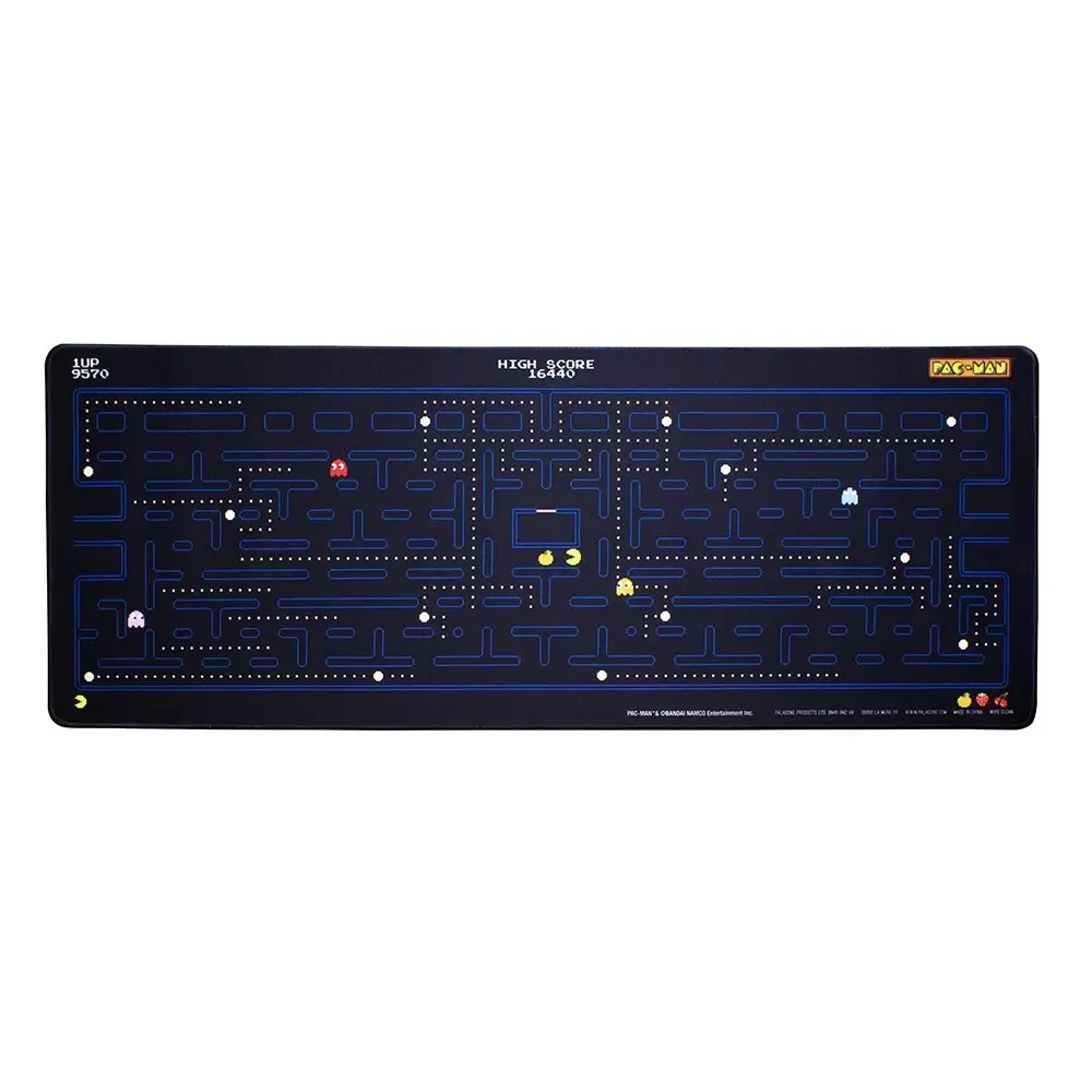 Paladone 80x30cm Pac Man Desk Mat Home/Office Table Accessory Keyboard Mouse Pad