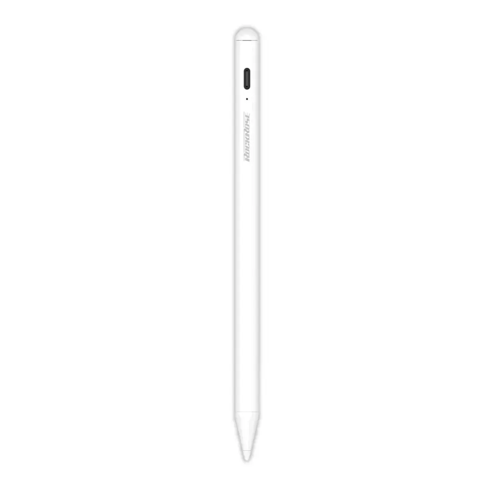 RockRose MagLink Neo Active Capacitive Drawing/Work Textured Stylus For Ipad WHT