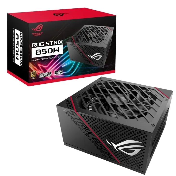 Asus Rog Strix 850W 80 Plus Gold Fully Modular Gaming Power Supply For PC Black