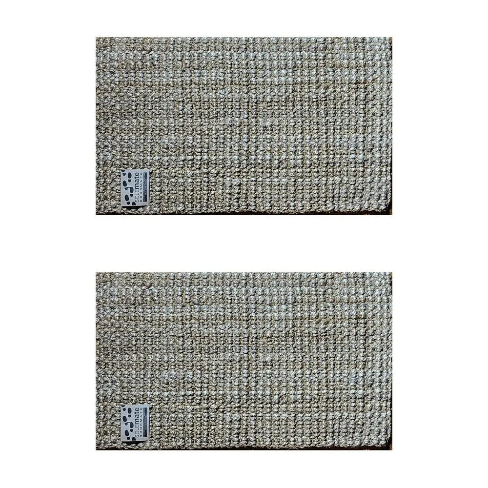 2PK Solemate Jute & Coconut Coir Bubble Dark 45x75cm  Outdoor Entrance Doormat