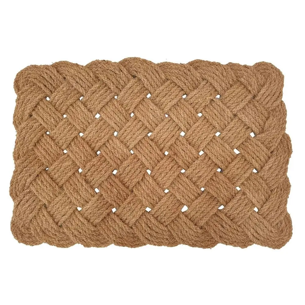 Solemate Coir Rope Criss Cross  60x90cm Stylish Outdoor Entrance Doormat