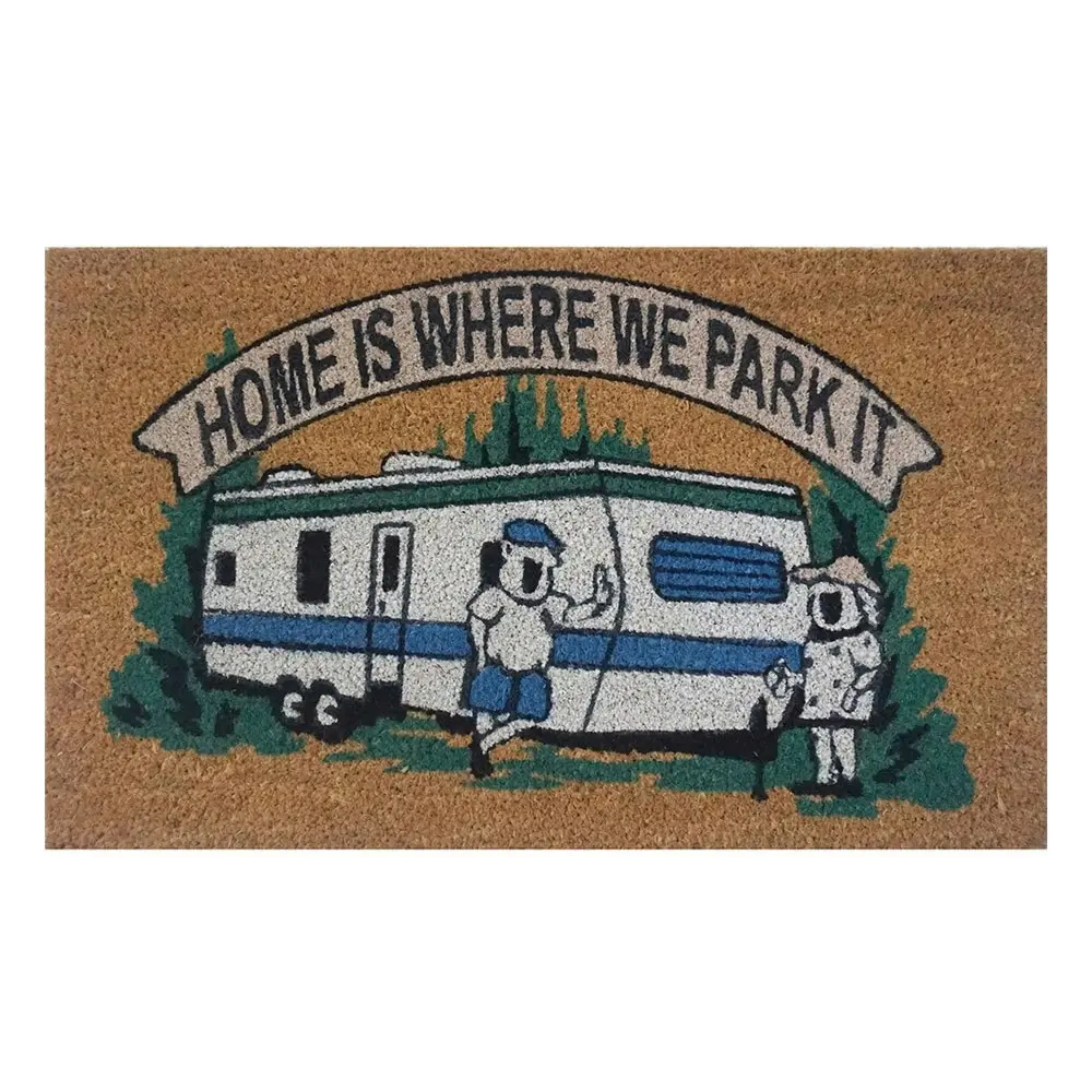 Solemate Latex Backed Coir Caravan 45x75cm Slimline Outdoor Stylish Doormat