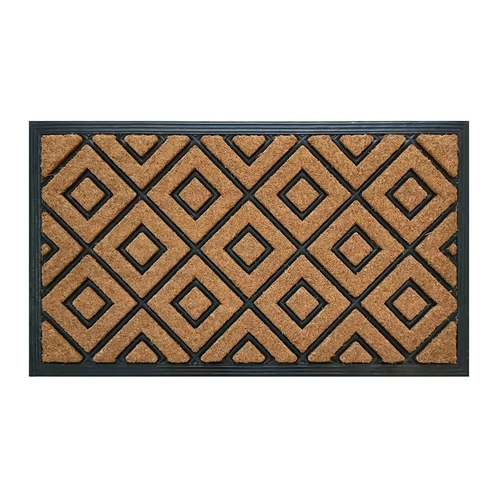 Solemate Embossed Diamond 40x70cm Stylish/Durable Outdoor Front Doormat