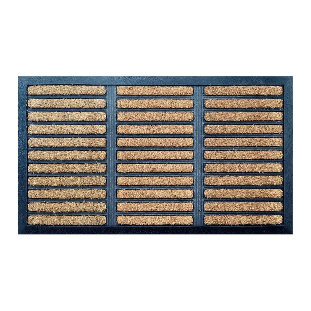 Solemate Embossed Brush Design 40x70cm Stylish/Durable Outdoor Front Doormat