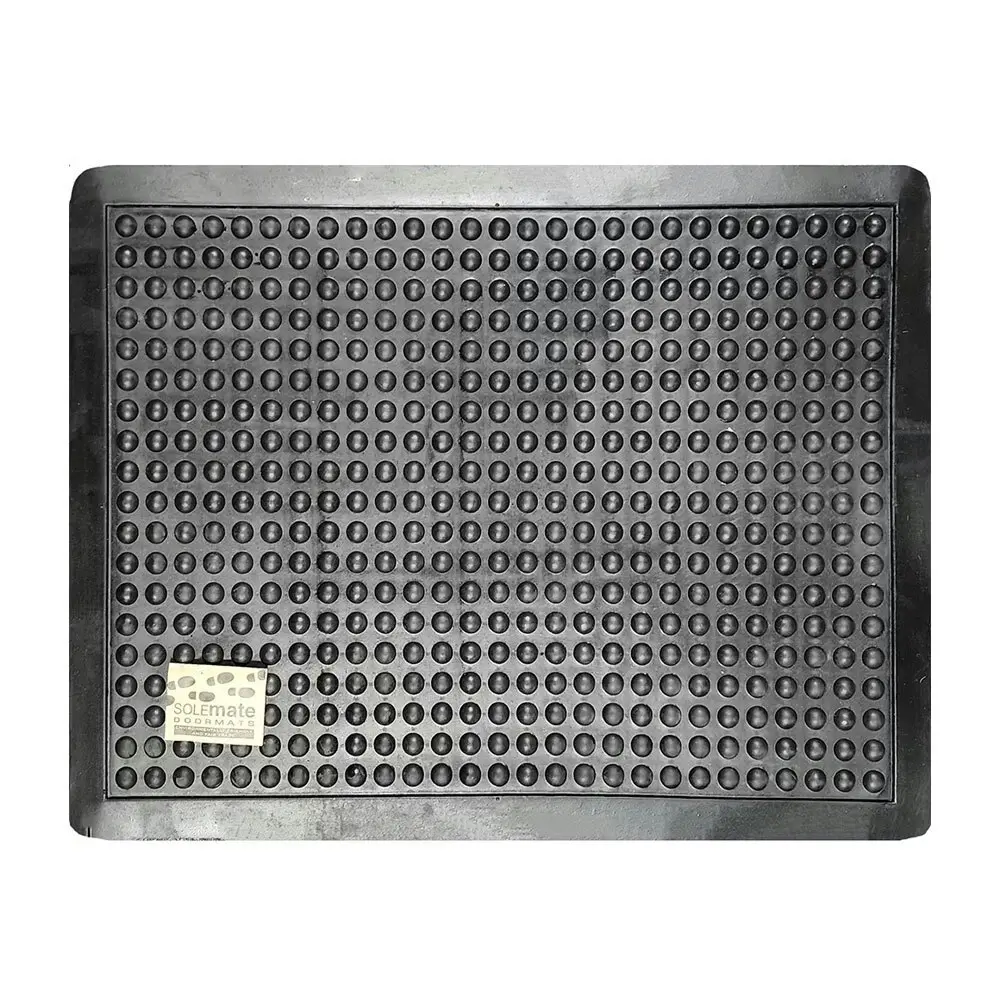 Solemate Rubber Bubble Mat 60x80cm Stylish/Durable Outdoor Front Doormat