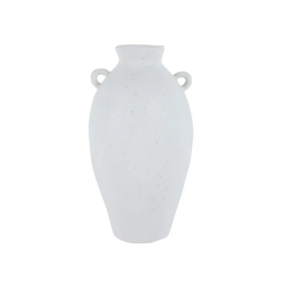 Maine & Crawford Huey 21cm Dolomite Hydria Flower Vase Home/Office Decor White