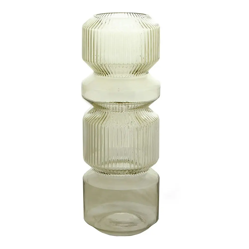 Maine & Crawford 35x13cm Bibo Ribbed Glass Cylinder Vase Home/Garden Display