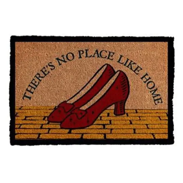 The Wizard Of Oz 60x40cm No Place Like Home Door Mat Entrance Rug/Doormat Brown