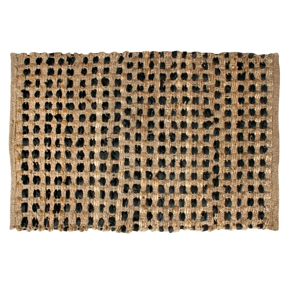 Maine & Crawford Himalayan 90x60cm Jute Suede Floor Rug Home Carpet Natural