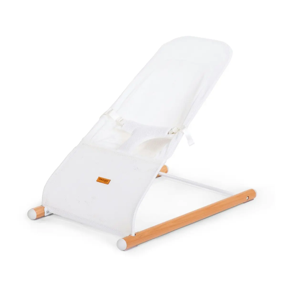 Childhome Evolux Baby Rocker Bouncer Infant/Newborn Rocker Seat Natural & White