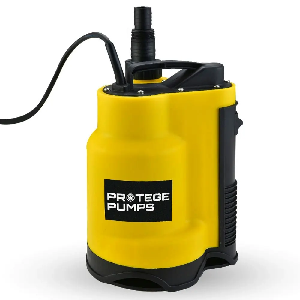 Protege Tight Access Dirty Water Submersible Sump Pump, Integrated Float Switch