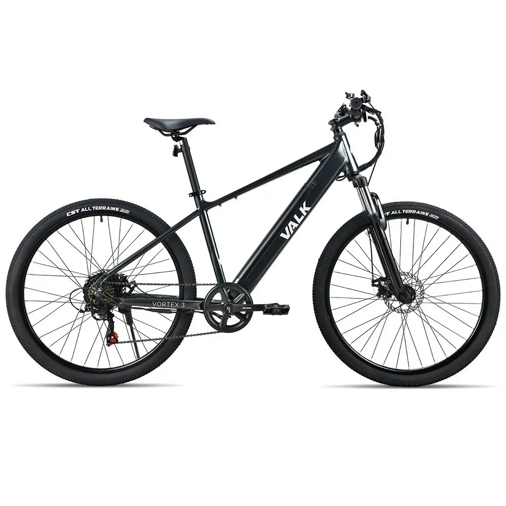 Valk Vortex 3 Electric Bike, Medium Frame Mountain ebike, Gunmetal Grey