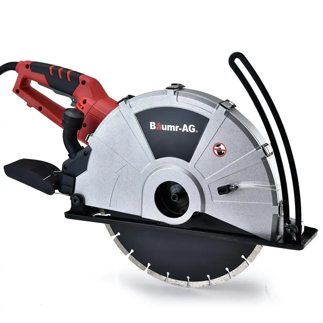 Baumr-AG 2400W Electric Concrete Saw 355mm Demolition Cutter Wet Dry Demo Tool Circular Cutting